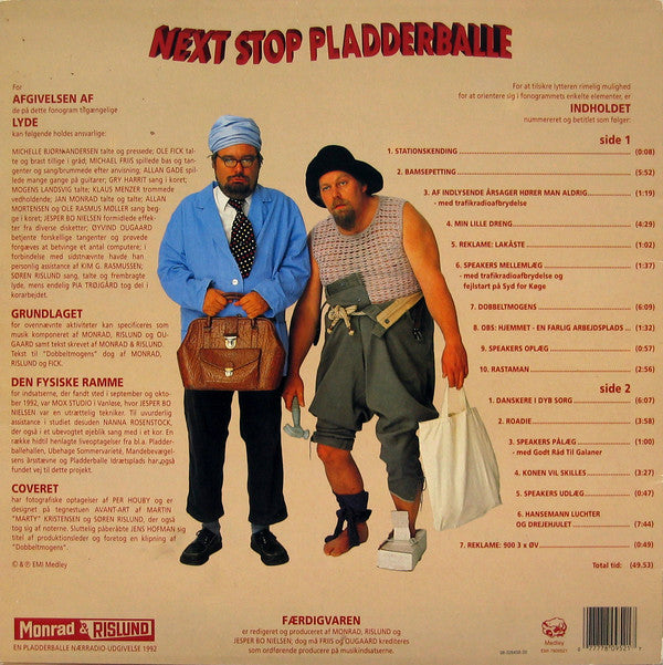 Monrad & Rislund : Next Stop Pladderballe (LP)
