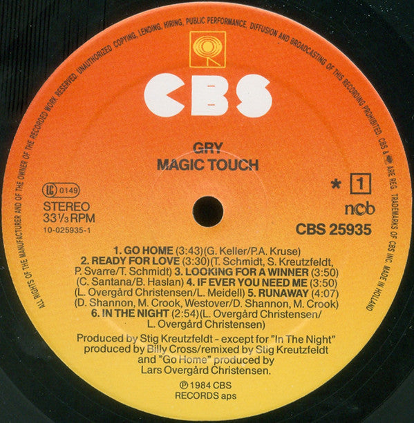 Gry (3) : Magic Touch (LP, Album)