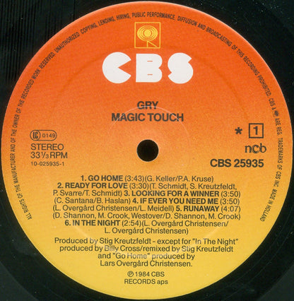 Gry (3) : Magic Touch (LP, Album)