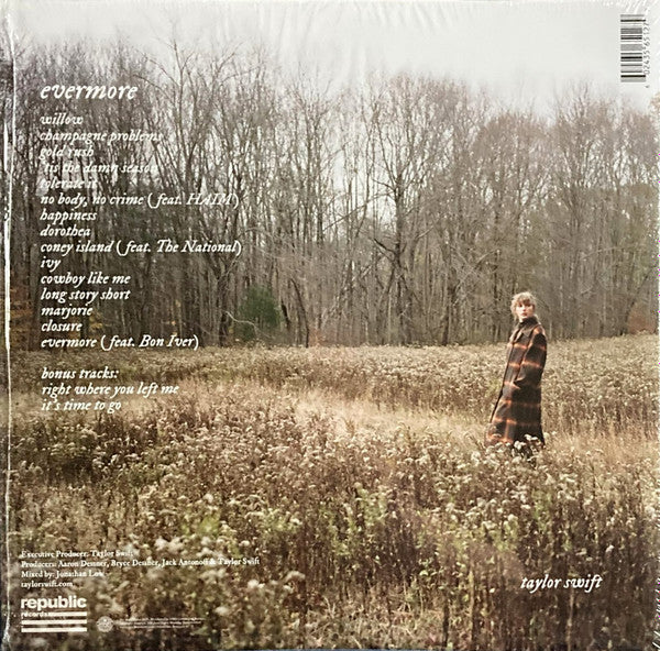 Taylor Swift : Evermore (2xLP, Album, Dlx, RE, RP, Gre)