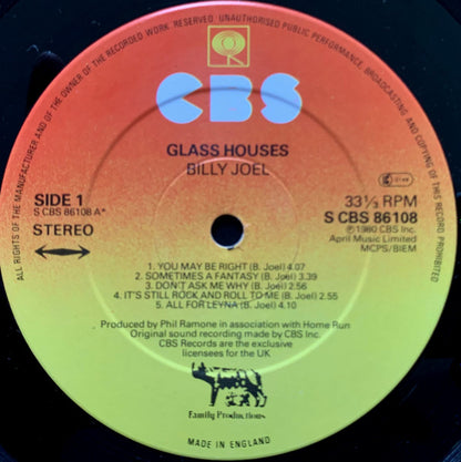 Billy Joel : Glass Houses (LP, Album)