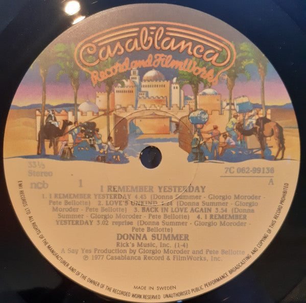 Donna Summer : I Remember Yesterday (LP, Album)