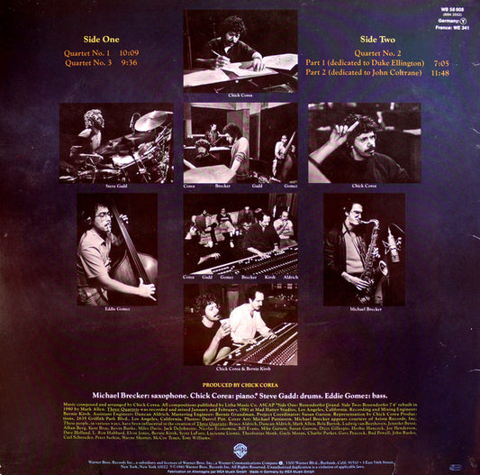 Chick Corea : Three Quartets (LP, Album)