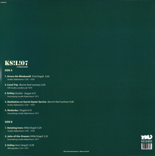 Burnin Red Ivanhoe : KS!L!07 (Unreleased) (LP, Album)