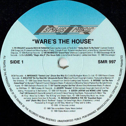 Various : Ware's The House (20 Monster House Cuts) (LP, Comp)