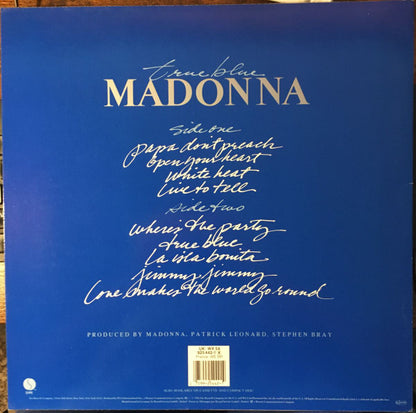 Madonna : True Blue (LP, Album, Tel)