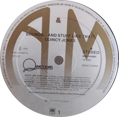 Quincy Jones : Sounds ... And Stuff Like That!! (LP, Album)