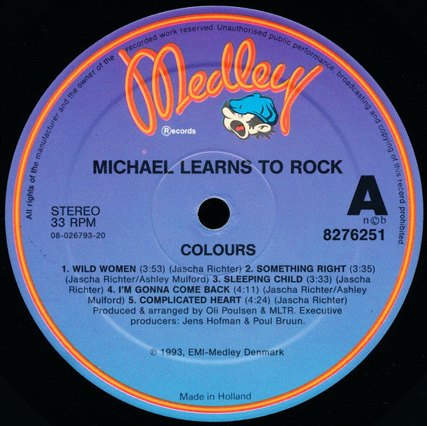 Michael Learns To Rock : Colours (LP, Album)