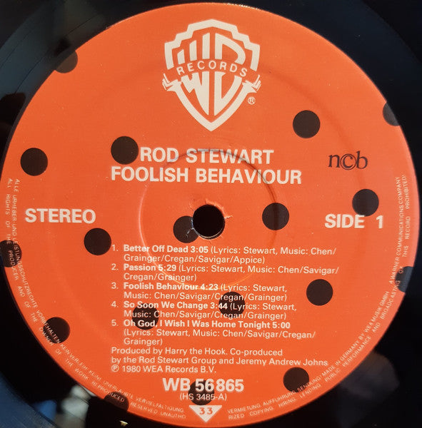 Rod Stewart : Foolish Behaviour (LP, Album)