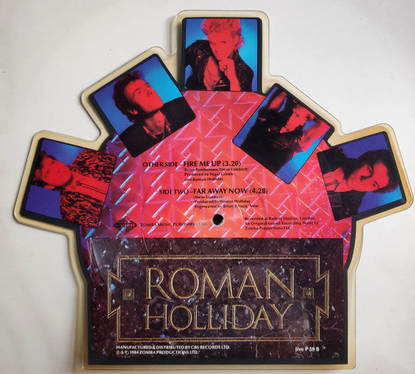 Roman Holliday : Fire Me Up (7", Shape, Pic)