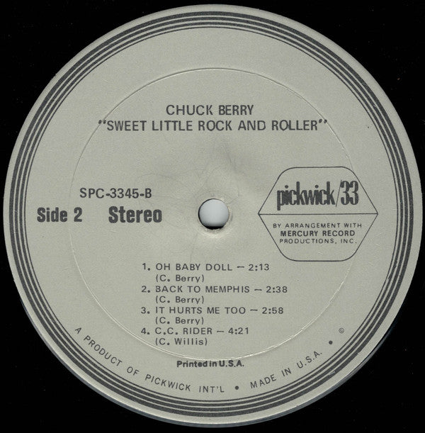 Chuck Berry : Sweet Little Rock And Roller (LP, Comp)