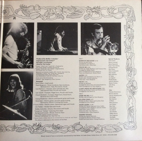 Blood, Sweat & Tears* : New Blood (LP, Album)