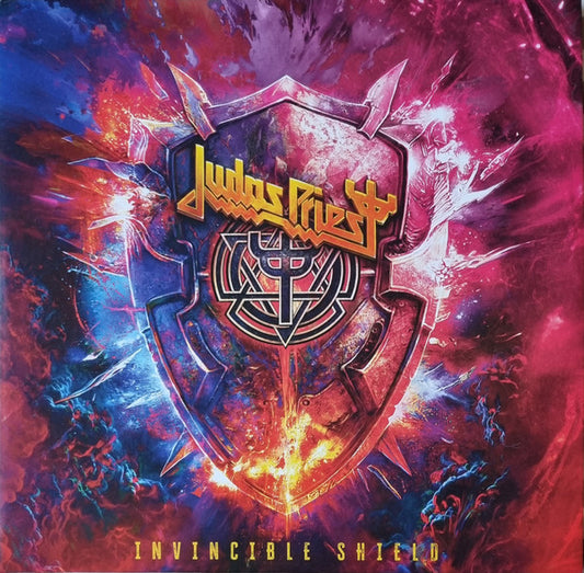 Judas Priest : Invincible Shield (2xLP, Album, Ltd, Pin)