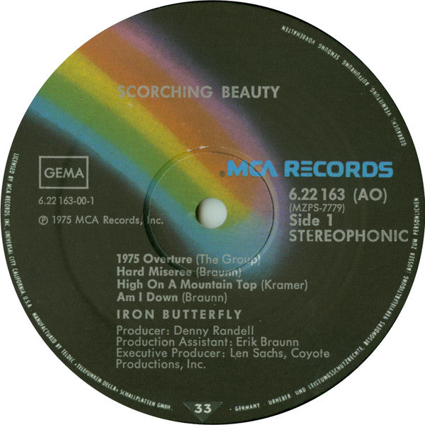 Iron Butterfly : Scorching Beauty (LP, Album)