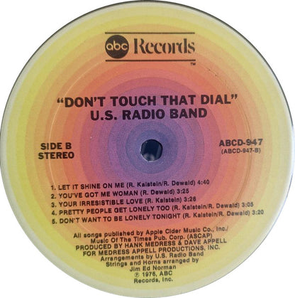 U.S. Radio Band : Don't Touch That Dial (LP, Album, Ter)