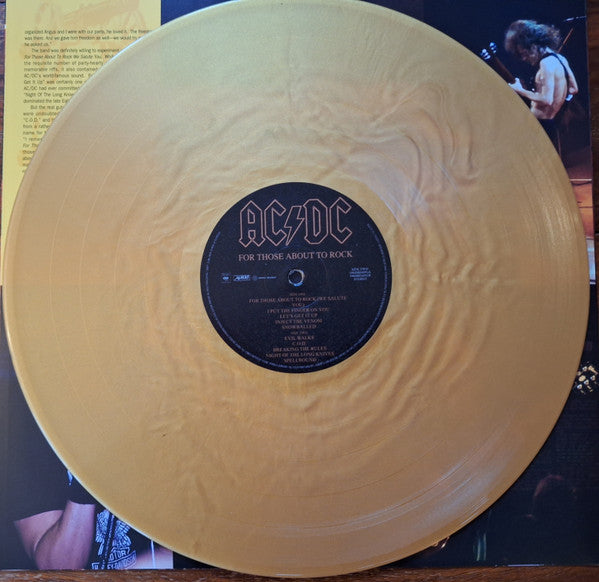 AC/DC : For Those About To Rock (LP, Album, Ltd, RE, RM, S/Edition, Gol)