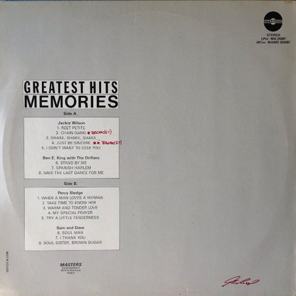 Various : Greatest Hits Memories (LP, Comp)