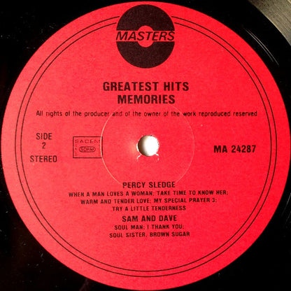 Various : Greatest Hits Memories (LP, Comp)