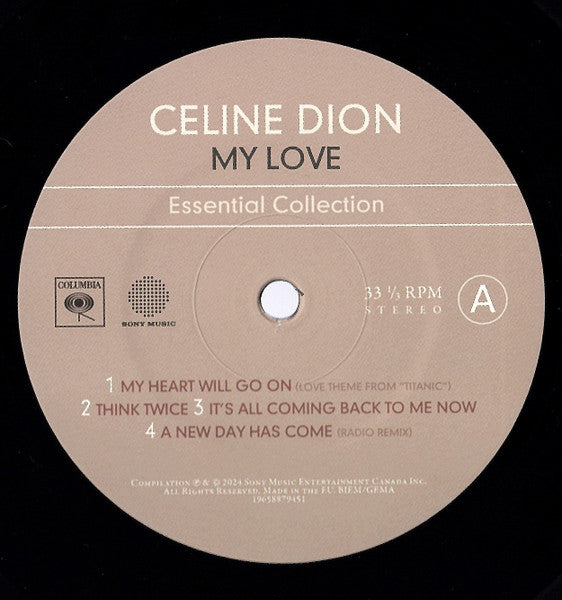 Celine Dion* : My Love Essential Collection (2xLP, Comp, RE)