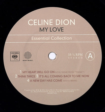 Celine Dion* : My Love Essential Collection (2xLP, Comp, RE)