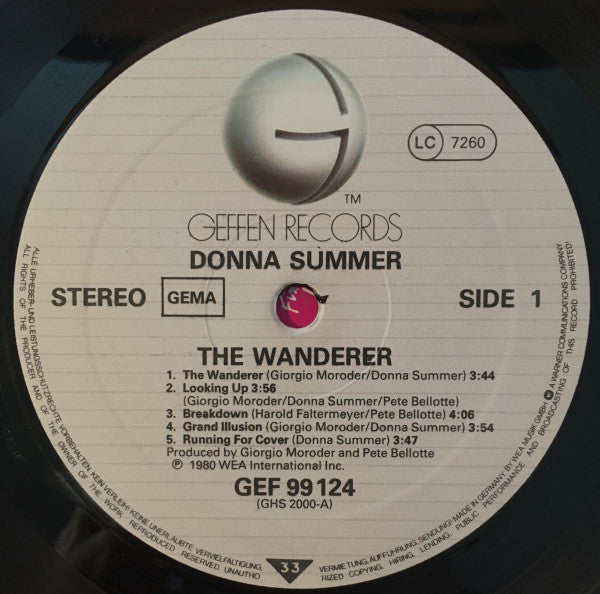 Donna Summer : The Wanderer (LP, Album)