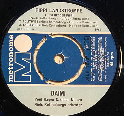 Daimi : Pippi Langstrømpe (7", EP, Blu)