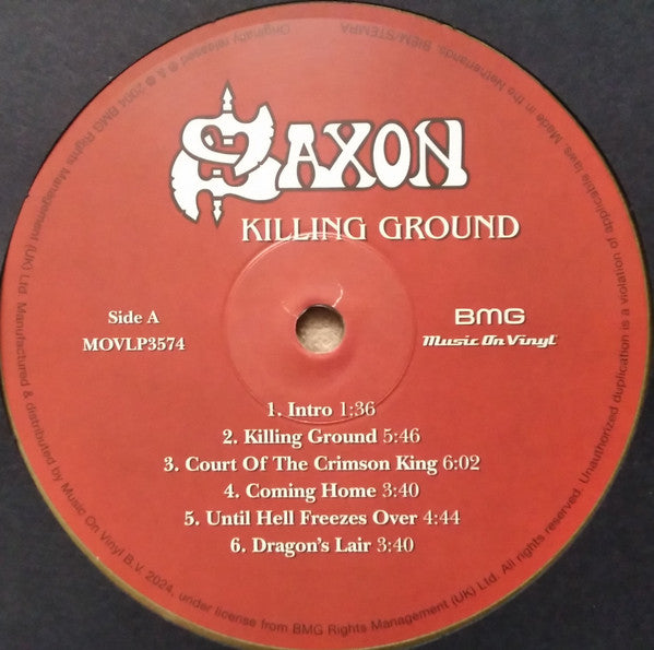Saxon : Killing Ground (LP, Album, Ltd, Num, RE, Gol)