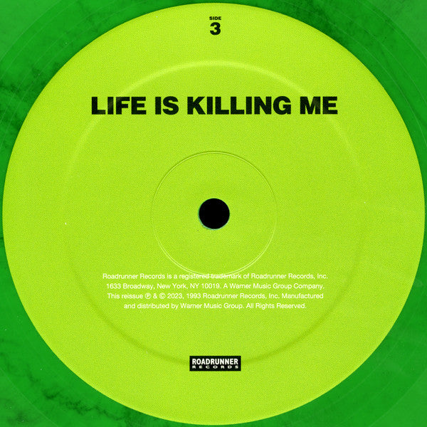 Type O Negative : Life Is Killing Me (2xLP, Album, RE, RP, Gre + LP, Comp, Gre + 20t)