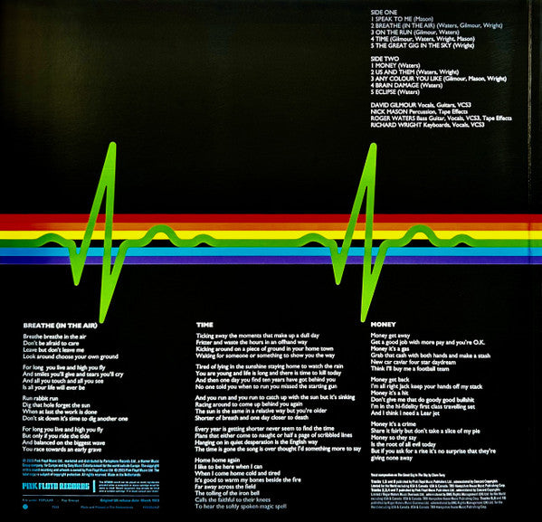 Pink Floyd : The Dark Side Of The Moon (2xLP, S/Sided, Album, RE, UV )
