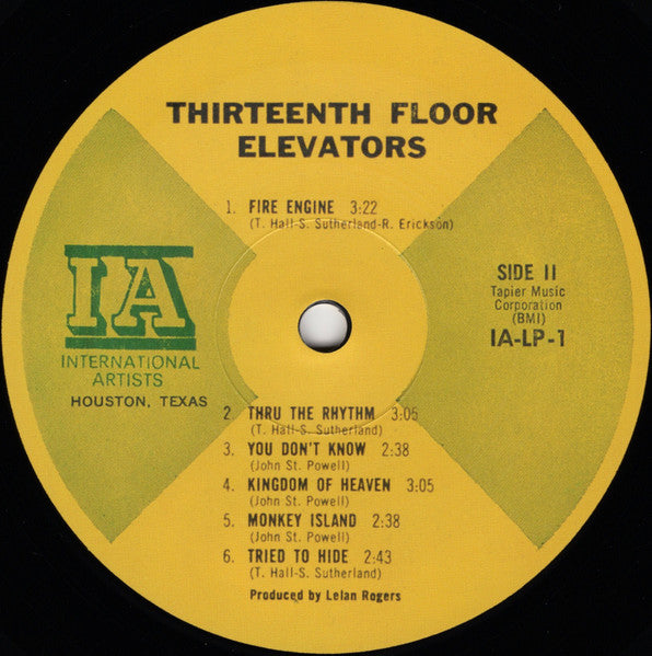 The 13th Floor Elevators* : The Psychedelic Sounds Of The 13th Floor Elevators (LP, Album, Mono, RE, RM, Hal)