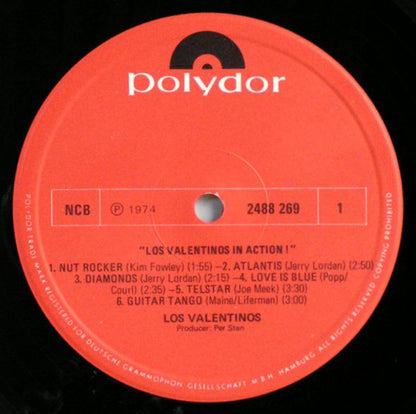 Los Valentinos : In Action! (LP, Album)