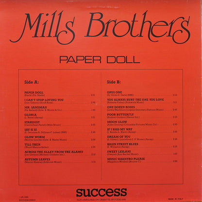 The Mills Brothers : Paper Doll (LP, Comp)