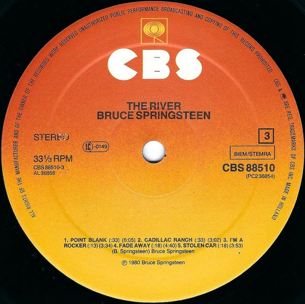 Bruce Springsteen : The River (2xLP, Album, M/Print)