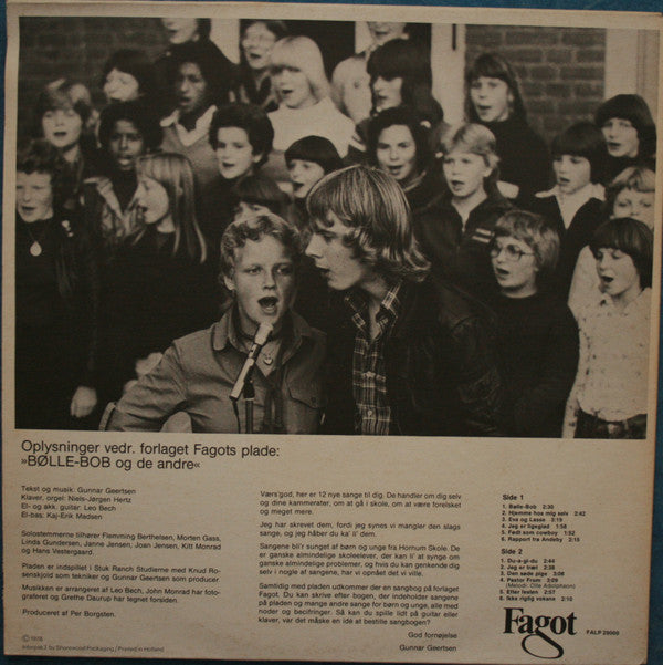 Børn Og Unge Fra Hornum Skole* : Bølle-Bob Og De Andre (LP, Album)