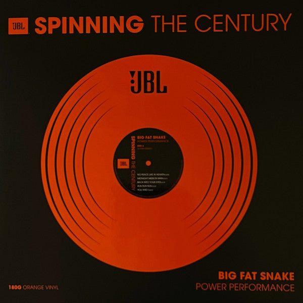 Big Fat Snake : Power Performance - JBL Spinning In The Century (LP, Album, Comp, Ltd, Promo, RM, Col)