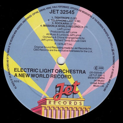 Electric Light Orchestra : A New World Record (LP, Album, M/Print, RE)