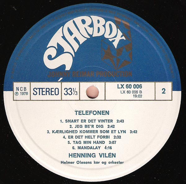 Henning Vilén : Telefonen (LP)