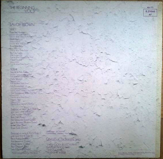 Savoy Brown : The Beginning Vol. 3 (LP, Comp, RE)