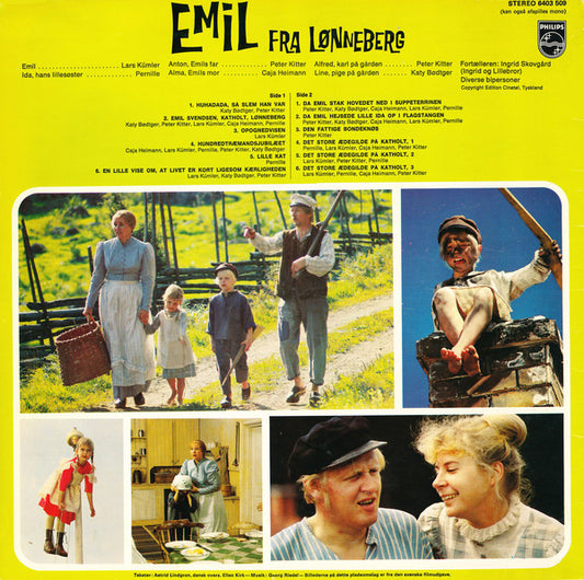 Astrid Lindgren : Emil Fra Lønneberg (LP)