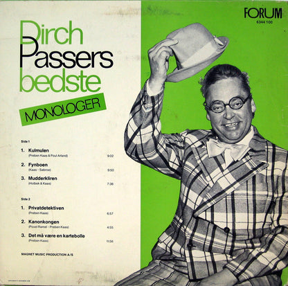 Dirch Passer : Dirch Passers Bedste Monologer (LP, Comp)
