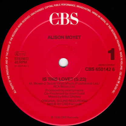 Alison Moyet : Is This Love? (12", Maxi)