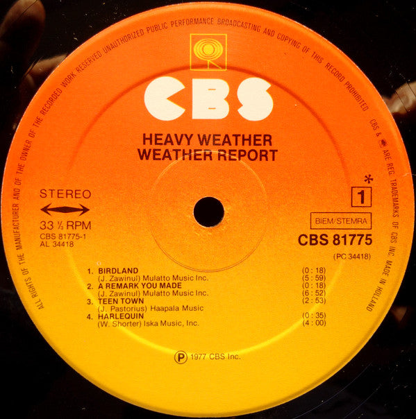 Weather Report : Heavy Weather (LP, Album)