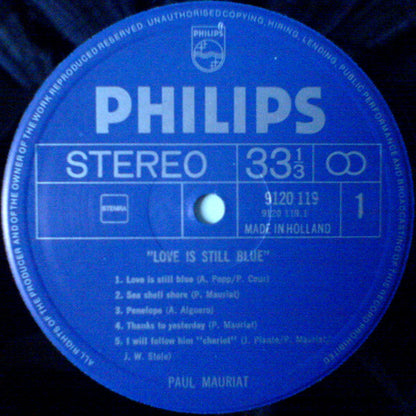 Paul Mauriat : Love Is Still Blue (LP, Album)
