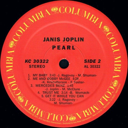 Janis Joplin : Pearl (LP, Album, RE)