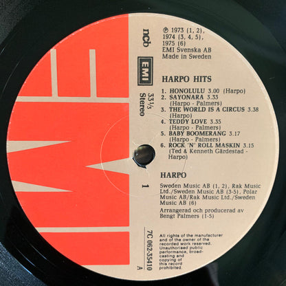 Harpo : Harpo Hits (LP, Comp)