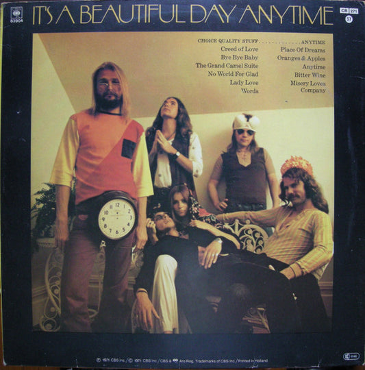 It's A Beautiful Day : Choice Quality Stuff/Anytime (LP, Album, RE)