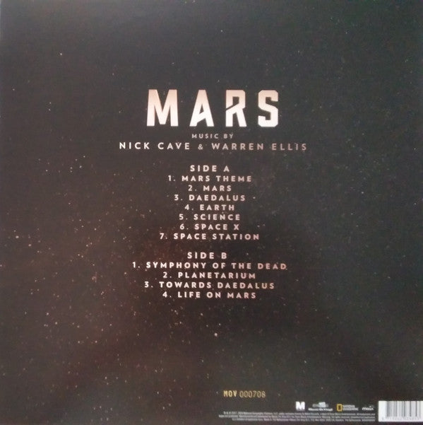 Nick Cave & Warren Ellis : Mars (National Geographic Original Series Soundtrack) (LP, Album, Ltd, Num, RE, Yel)