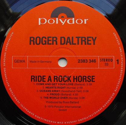 Roger Daltrey : Ride A Rock Horse (LP, Album)