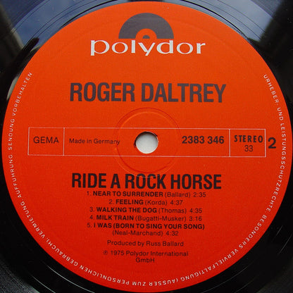 Roger Daltrey : Ride A Rock Horse (LP, Album)