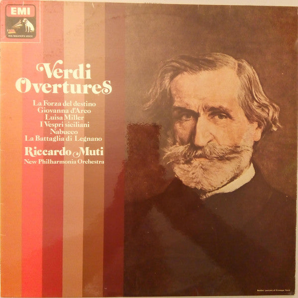 Giuseppe Verdi, Riccardo Muti, New Philharmonia Orchestra : Overtures (LP, Quad)